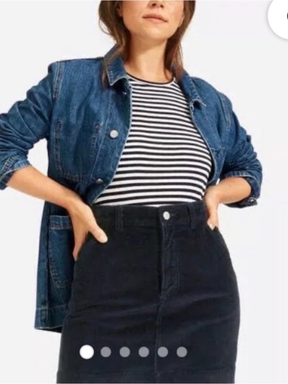 Corduroy skirt